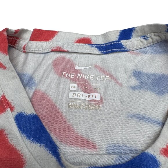 Nike Dri-Fit Men's Colorful Tie Dye Weight Lifting Training T-Shirt, Size XXL - Picture 4 of 6